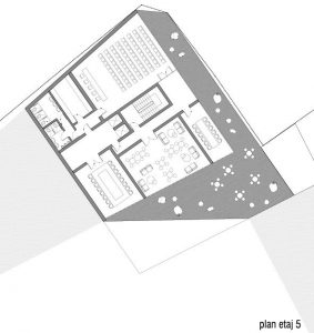 plan etaj 5 _ biblioteca teologie