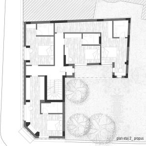 plan et 2 propus _ boutique hotel